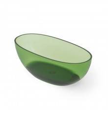 Dea Design Nature Ванна 165х80х58см., отдельностоящая, Glasstek, прозрачная смола, цвет: Emerald R3. DD8628 1650 R3