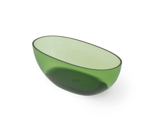 Dea Design Nature Ванна 165х80х58см., отдельностоящая, Glasstek, прозрачная смола, цвет: Emerald R3. DD8628 1650 R3 Dea Design Nature Ванна 165х80х58см., отдельностоящая, Glasstek, прозрачная смола, цвет: Emerald R3. DD8628 1650 R3