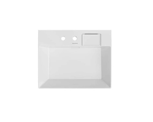 Kerama Marazzi Logica Раковина накладная, 60.5х48.5см., с 2 отв., цвет: белый глянцевая. LO.wb.60.2 Kerama Marazzi Logica Раковина накладная, 60.5х48.5см., с 2 отв., цвет: белый глянцевая. LO.wb.60.2