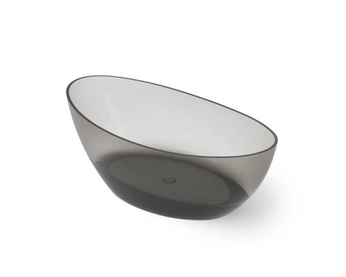 Dea Design Elegant Ванна 160x80x55см., отдельностоящая, Glasstek, прозрачная смола, цвет: Smoky Black R4. DD8643 1600 R4 Dea Design Elegant Ванна 160x80x55см., отдельностоящая, Glasstek, прозрачная смола, цвет: Smoky Black R4. DD8643 1600 R4