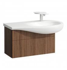 Laufen Alessi One Тумба подвесная с раковиной 90x50см, с 1 ящиком, натуральный шпон, цвет: орех. 8.1497.6.400.104.1,  4.3041.1.097.630.1