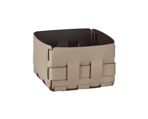 ADJ Корзинка Mini Bottega, 19x19xH13 см., цвет: капучино/шоколад. 1019.04/06 ADJ Корзинка Mini Bottega, 19x19xH13 см., цвет: капучино/шоколад. 1019.04/06