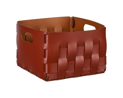 ADJ Корзинка Bottega, 25x25xH20 см., цвет: бордо/коньяк. 1044.30/09