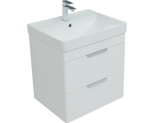 Тумба с раковиной Aquanet Arlen 60 подвесная, 2 ящика Тумба с раковиной Aquanet Arlen 60 подвесная, 2 ящика