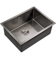 Мойка кухонная Milacio Steel Denia 58 MC.77459 сталь воронёная