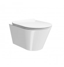 Kerama Marazzi PLAZA Modern Унитаз подвесной безободковый, система смыва RIM UP+, цвет: белый глянцевый . PLV.wc.02\WHT