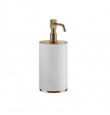Gessi Venti20 Дозатор для жидкого мыла настольный, цвет: белый, фурнитура Warm Bronze Br. PVD. 65437#726