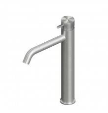 QuadroDesign Source Смеситель для раковины, на 1 отв., высокий, цвет: brushed stainless steel. 1202AS