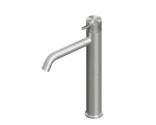 QuadroDesign Source Смеситель для раковины, на 1 отв., высокий, цвет: brushed stainless steel. 1202AS