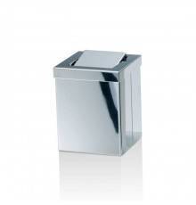 Decor Walther DW 1130 Корзина для бумаги 12x12x15см, с крышкой, напольная, цвет: сталь полированная. 0611170