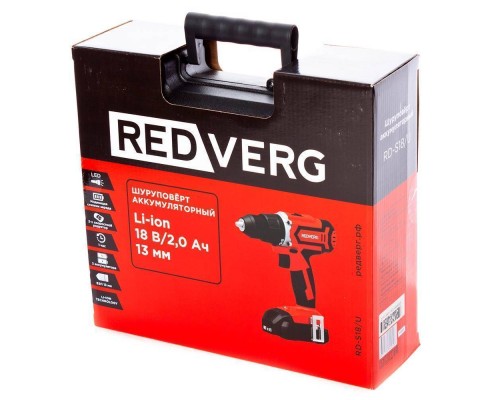 Шуруповерт аккумуляторный REDVERG RD-S18/U Шуруповерт аккумуляторный REDVERG RD-S18/U