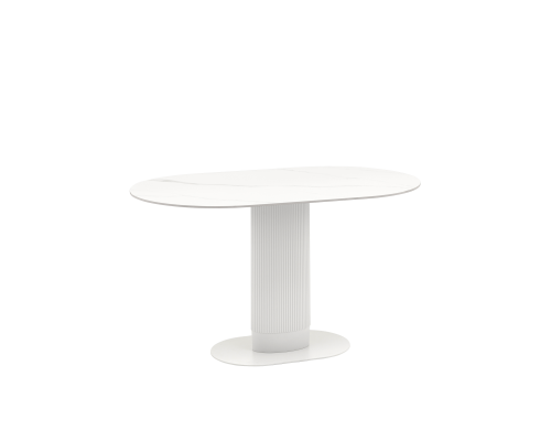 Обеденный стол Stool Group Mystery 130х80 см, белая керамика