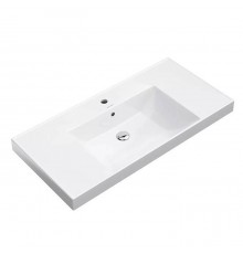 Kerama Marazzi Cubo Раковина подвесна 101х48.5см., с 1 отв., цвет: белый глянцевая. CU.wb.100