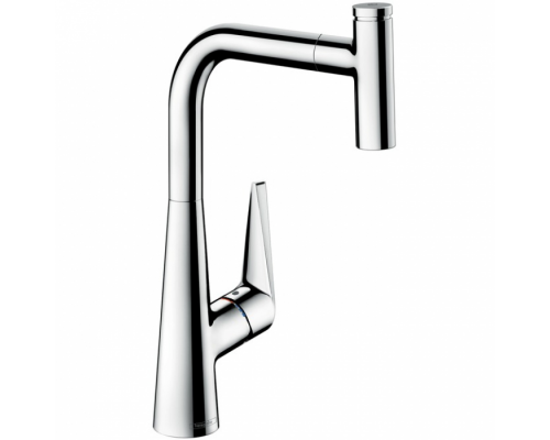 Hansgrohe Talis Select S, Смеситель для кухни, с выдвижным душем, Цвет: сталь. 72821800 Hansgrohe Talis Select S, Смеситель для кухни, с выдвижным душем, Цвет: сталь. 72821800
