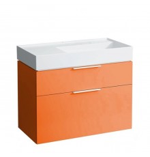 Laufen Kartell Тумба с раковиной, 89.5х45.5х61.5см, с 2 выдвижными ящиками, с сифоном, цвет: оранжевый глянцевый. 4.0760.2.033.635.1,  8.1033.9.000.111.1