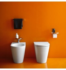 Laufen Kartell Биде напольное 56х37х43см с 1 отв. под смеситель, без боковых отв, цвет: белый. 8.3233.1.000.302.1