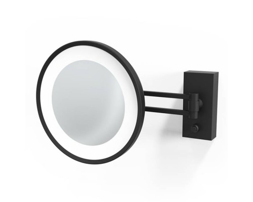 Decor Walther BS 36 LED Косметическое зеркало 22см, подвесное, увел. 3x, подсветка LED, цвет: черный матовый. 0122160 Decor Walther BS 36 LED Косметическое зеркало 22см, подвесное, увел. 3x, подсветка LED, цвет: черный матовый. 0122160