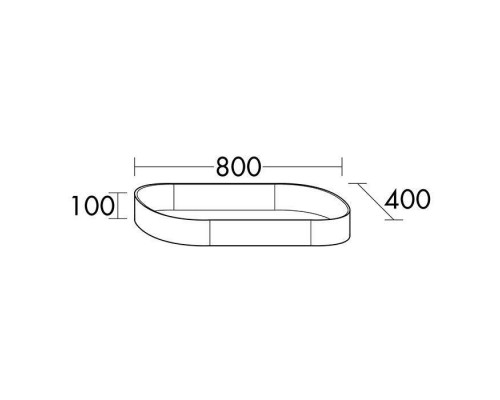 Burgbad Crono Раковина 80x40 см, без отв., накладная, цвет: белый. MBA0070 C0001*0