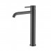 Newform X-STEEL 316 Смеситель для раковины на 1 отв., высокий, без донного клапана, излив 19см., цвет: PVD Brushed gun metal. 69615X.59.064