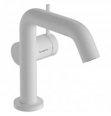 Hansgrohe Tecturis S Смеситель для раковины, 1 отв., с донным клапаном Push-Open, цвет: белый матовый. 73320700