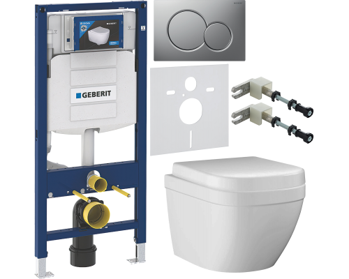 Комплект Унитаз подвесной Grohe Euro Ceramic 3920600H компактный + Крышка 39331001 + Инсталляция Geberit Duofix UP 320 111.300.00.5 + Кнопка Sigma 01 115.770.JQ.5 лакированная, матовый хром + Крепления 111.815.00.1 к стене + Шумоизоляция 156.050.00.1 Комплект Унитаз подвесной Grohe Euro Ceramic 3920600H компактный + Крышка 39331001 + Инсталляция Geberit Duofix UP 320 111.300.00.5 + Кнопка Sigma 01 115.770.JQ.5 лакированная, матовый хром + Крепления 111.815.00.1 к стене + Шумоизоляция 156.050.00.1