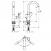 Hansgrohe Rebris S Смеситель для раковины, 1 отв., с донным клапаном, с поворотным изливом, цвет: хром. 72536000