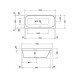 Duravit Happy D.2 Ванна акриловая  160х70x48см, прямоугольная .встраиваемая  версия , с наклоном для  спины справа, цвет: белый. 790100000000000,  7912210000001000,  700309000000000