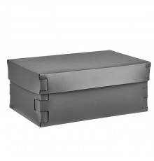 Colombo Adj Коробка Snob 32x20хH13.5см., настольная, цвет: серый/черный. BADJ3220-0301