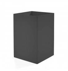 3SC Mood Black Ведро, без крышки, 20х30х20 см,  композит Solid Surface, цвет: чёрный матовый . MN65A