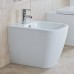 Duravit Happy D.2 Биде напольное 57х35.5см, пристенный вариант, с перел., с 1 отв. под смес., вкл. заглушку для перелива, хром, вкл. крепление Durafix. 2267100000