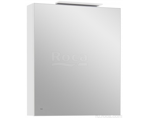 Roca A857646806 Oleta Шкаф зеркальный правый, 600х700х137 мм, LED светильник, Белый глянец A857646806