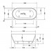 Duravit D-Neo Ванна отдельностоящая 160х75хh60cм., со спец сливом (без перелива), цвет: белый. 700486000000000