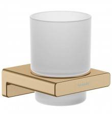 Hansgrohe AddStoris Стакан для зубных щеток, цвет: шлифованная бронза. 41749140