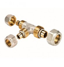 Тройник равнопроходный обжим, 16x16x16, HENCO 8-161616-S