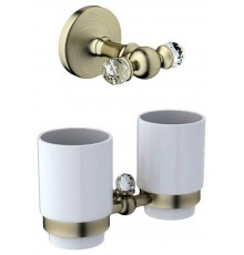 Набор Стакан Art Max Antic Crystal AM-E-2688SJ-Br двойной + Крючок