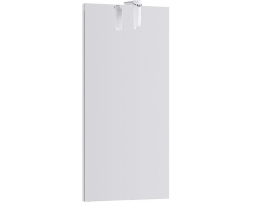 AQ Ln-MP.02.04/W Леон-МР Зеркало со светодиодным светильником и выключателем, белый, 400х800х20 мм Ln-MP.02.04/W