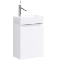 AQ Ln-MP.01.04/W Леон-МРТумба под умывальник подвесная, петли справа, белый, 400х600х220 мм Ln-MP.01.04/W