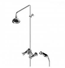 Stella Roma Душевой комплект 3284/301/314A-140: смеситель, штанга+ручной+верхний душ 140мм, цвет: хром. RM 02511 CR00