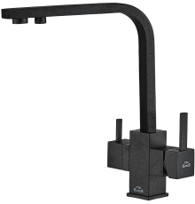 Смеситель для кухни Zorg Steel Hummer SH 905 BLACK черный металлик