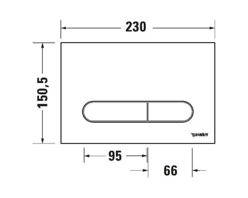 Duravit DuraSystem Beta 100 Клавиша смыва для унитаза, пластик, цвет: черный матовый . WD5009031000/WF5100131010 Duravit DuraSystem Beta 100 Клавиша смыва для унитаза, пластик, цвет: черный матовый . WD5009031000/WF5100131010