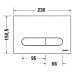 Duravit DuraSystem Beta 100 Клавиша смыва для унитаза, пластик, цвет: черный матовый . WD5009031000/WF5100131010