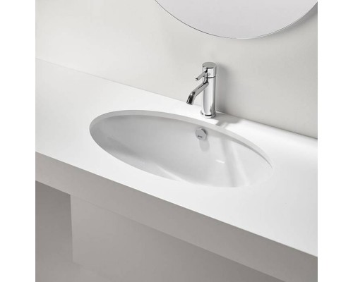 Simas Lft Spazio Раковина 66х39 см, без отв., цвет: белый. LFT74bi
