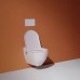Laufen Cleanet Navia Унитаз-биде подвесной 58х37х38см, безободковый в комплекте с сиденьем, микролифт, цвет: белый. 8.2060.1.400.000.1