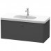 Duravit  Brioso Тумба подвесная 102х46.9х45.2см, с раковиной, с 1 выдвижным ящиком, цвет: графит матовый. 03421000002,  BR404704949