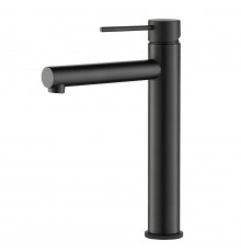 Timo 2311/03F Saona Смеситель для свободностоящей раковины 220 мм, гладкий, CoolStart, черный 2311/03F