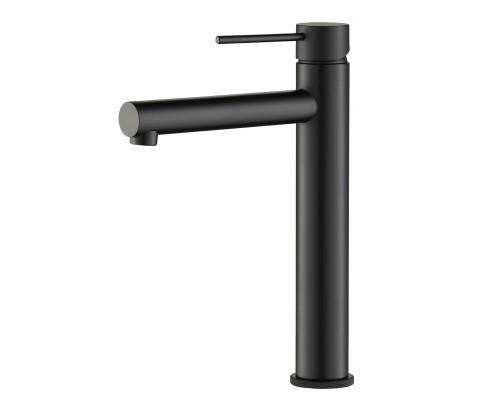 Timo 2311/03F Saona Смеситель для свободностоящей раковины 220 мм, гладкий, CoolStart, черный 2311/03F