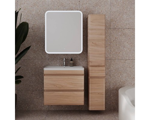 Мебель для ванной комнаты Style Line Атлантика 70 Люкс Plus, подвесная, ясень перламутр