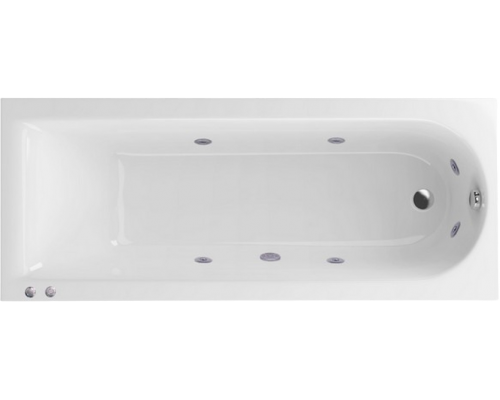 Акриловая ванна Excellent Aurum Hydro WAEX.AUR17.HYDRO.CR 170x70 см, с гидромассажем, с каркасом, со сливом-переливом