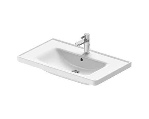 Duravit D-Neo Раковина 80х48см., накладная, с переливом, 1 отв., WonderGliss, цвет: белый. 23678000001