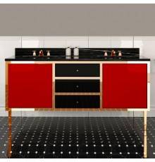 DevonDevon Jazz 3, Комплект мебели, напольный, Цвет: red/deep black/oro. ACSWINDONDS bi,  B3